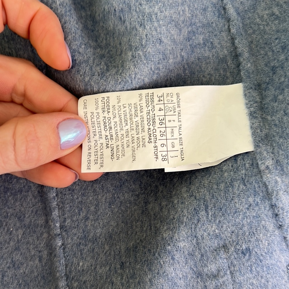 Max mara weekend light blue wool jacket - Picture 4 of 4